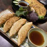 Dumplings and banh xao   at Good Morning Vietnam Vegan in Berlin