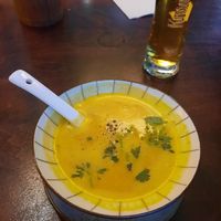 Pumpkin soup at Good Morning Vietnam Vegan in Berlin