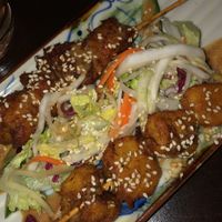 Kurkuma Hähnchenspieß at Good Morning Vietnam Vegan in Berlin