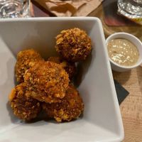 Homemade vegan bitterballen made with Gouden Carolus Classic at Brouwerij Het Anker in Mechelen