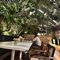 Restaurant setup   at Casa Lėlytė in Bogota