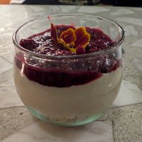 Cheesecake made out of a local root vegetable! at Casa Lėlytė in Bogota