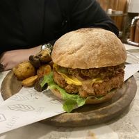 Hamburguesa ahumada bolognesa  at Casa Lėlytė in Bogota