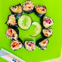 sushi vegan  at Bonavida  in Matamoros