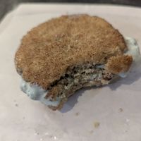 This was after I already ate the ring of ice cream and tried to eat the cookie but couldn't. Guess my jaws have to hit the gym more. at Living the Dream in Eureka