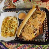 Reuben and Mac & Cheese at MeMe's Twisted Potato in Little Rock