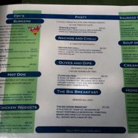 Menu at Tree-Top Cafe in Looe