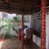 outside at Grandma's Kitchen in Kochi