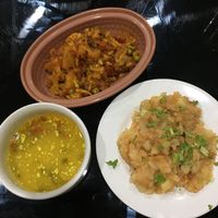 The  cauliflower and potato curry is delicious at Grandma's Kitchen in Kochi