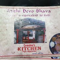 Recent menu at Grandma's Kitchen in Kochi