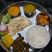 Thali all vegan at Grandma's Kitchen in Kochi