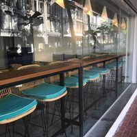 Bar table  at The Social Space - Chinatown in Central Singapore