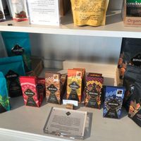 Selection of fair trade tea and coffee at The Social Space - Chinatown in Central Singapore