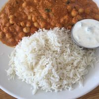 Chickpea tikki masala at Serendib in Ellsworth