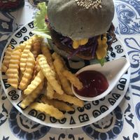 Tempeh Patty at Black House Burgers in Kuta