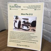 Menu  at Rawsome Treats in New York City