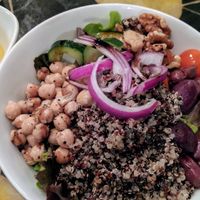 Quinoa Mediterranean bowl at Tahiti Nui in Hanalei