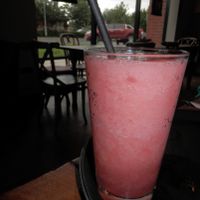 Raspberry & Italian Peach fruit booster at Caffe Nero in Spalding