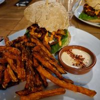 Spicy kimchi burger at BACKYARD in Rotterdam