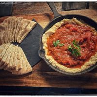 Vegan hummus/shakshuka  at BACKYARD in Rotterdam