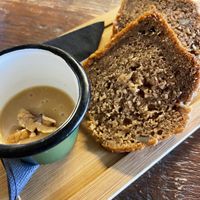 Banana bread and salted caramel   at BACKYARD in Rotterdam