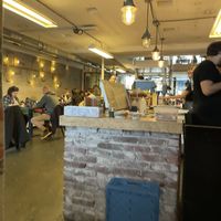 Bar and seating area  at BACKYARD in Rotterdam