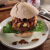 Spicy kimchi seitan burger at BACKYARD in Rotterdam