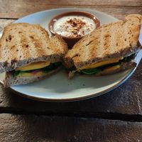 Cheese toastie with aioli at BACKYARD in Rotterdam