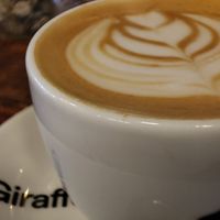 Coffee latte at BACKYARD in Rotterdam