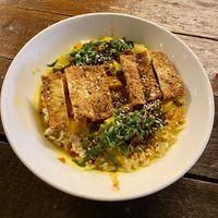 Lemongrass katsu curry🩵  at BACKYARD in Rotterdam