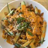 Korean loaded fries  at BACKYARD in Rotterdam