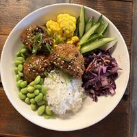 Teriyaki cauliflower poke bowl   at BACKYARD in Rotterdam