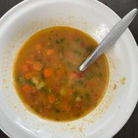 Sopa de alberjon   at Comedor Vegetariano Hare Krishna in Puebla