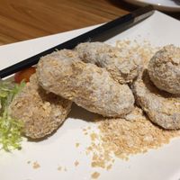 Deep fried yam at Tianzi Vegetable Restaurant in Shenzhen