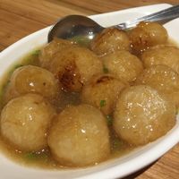 Radish balls at Tianzi Vegetable Restaurant in Shenzhen