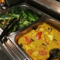 curry and veges at Ahimsa Buffet 無肉食 - Mong Kok in Kowloon