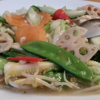 mixed vegetable with garlic and ginger at Lao Wai in Stockholm