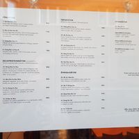 Menue on the window at Lao Wai in Stockholm