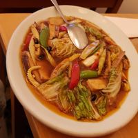 Smoked tofu with black beans. Yummmy! at Lao Wai in Stockholm