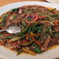 Spicy soy dish - Zi Ran Su Rou at Lao Wai in Stockholm