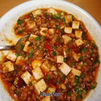 Heavenly tofu and mince in a chilli bean sauce at Lao Wai in Stockholm