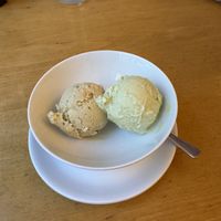 Pistachio and Pandan ice cream   at Lao Wai in Stockholm