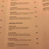 Menu at Lao Wai in Stockholm