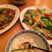 the right one is the best ( only veg no tofu)  at Lao Wai in Stockholm