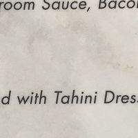 Menu Options at Gap View Hotel in Alice Springs