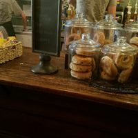 bagel selection at Leaf & Bean in Newnan