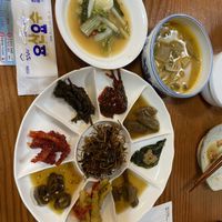 The mushroom set  at Hyangjeok Won - 향적원 in Gyeongju