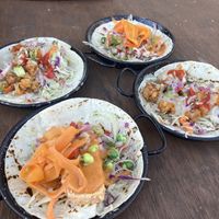 Coliflor and tofu frito tacos  at Amigos Mexican Grill in Wanaka
