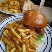 CFC burger meal at Sunshine Deli in Sheffield