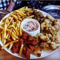Party 'bucket' of vegan chicken for four people at Sunshine Deli in Sheffield